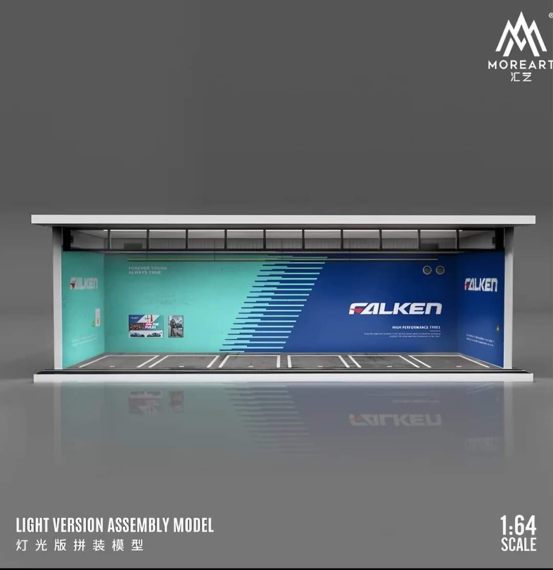 MoreArt 1/64 Falken Light up Assembly scene Diorama