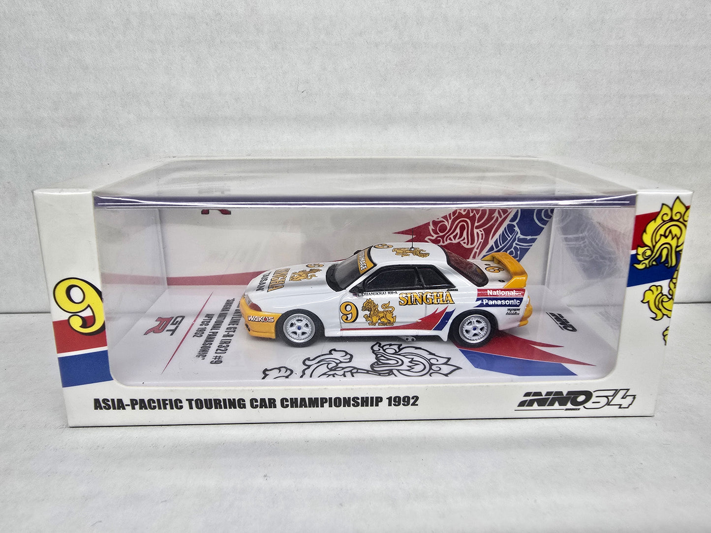 Inno64
Nissan Skyline GT-R R32 #9
Singha National Panasonic
APTCC 1992
Asia Pacific touring championship 1992