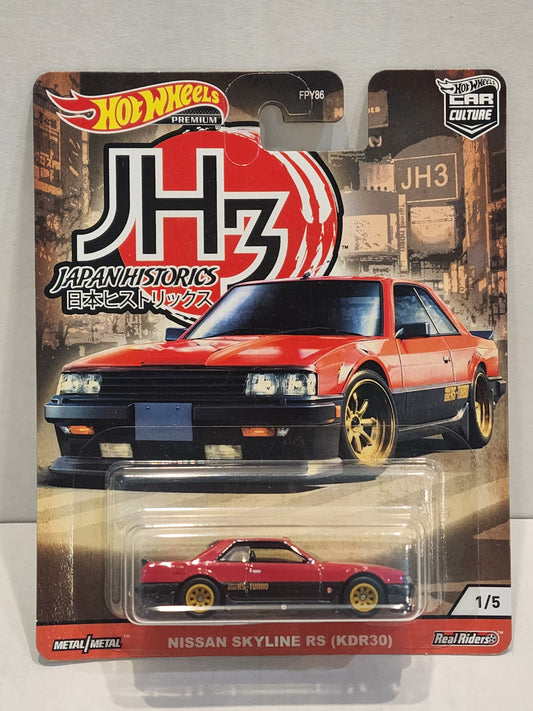 Hot wheels
Premium
Japanese Historics 3
Nissan skyline Rs (kdr30)
Brand new