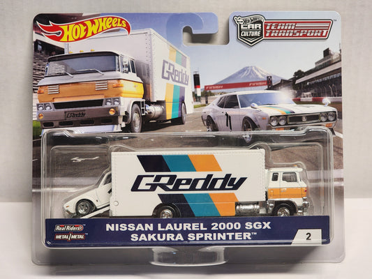 Hot wheels
Premium
Team transporter
Greddy
Nissan Laurel 200 Sgx and Sakura Sprinter
No.2