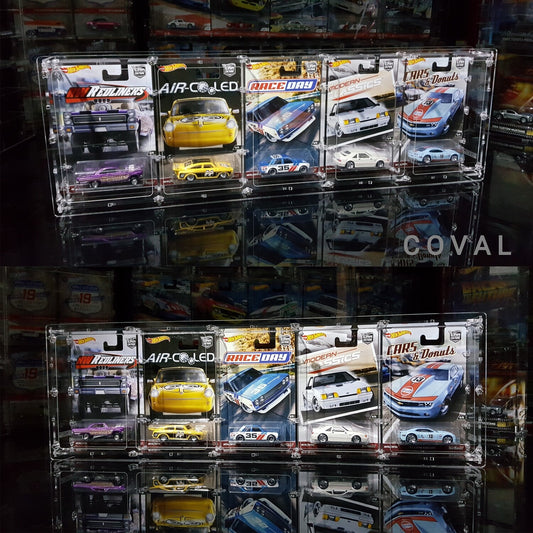 Coval displays Hot wheels 5x rlc and mainline vault case HRC-501