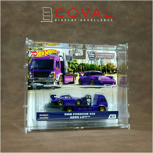 Coval Displays Hot wheels Team Transporters case with vertical front HDX-101