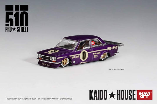 Mini Gt Kaidohouse Datsun 510 Pro Street OG Purple S01/02