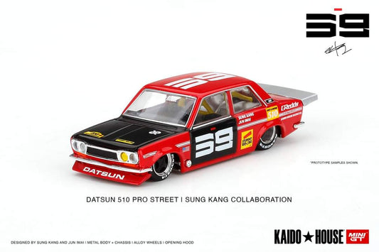 Mini Gt Kaidohouse Datsun 510 Pro Street Sung Kang Red colab.003