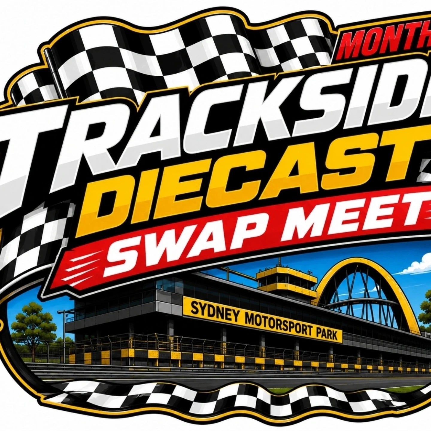 Trackside swap meet