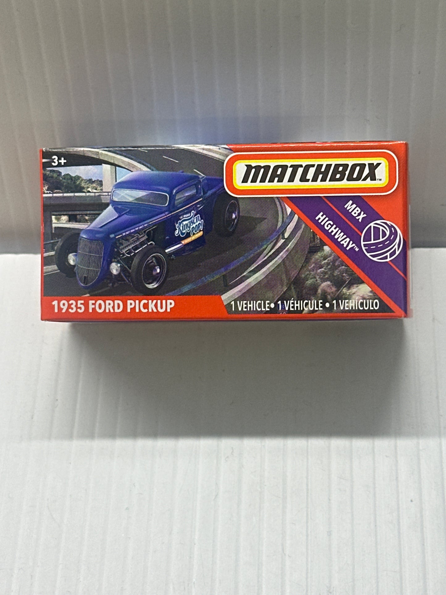 Matchbox Superfast Power Grab / MB 1174 - '35 Ford Pickup - Blue - Kingson Pop