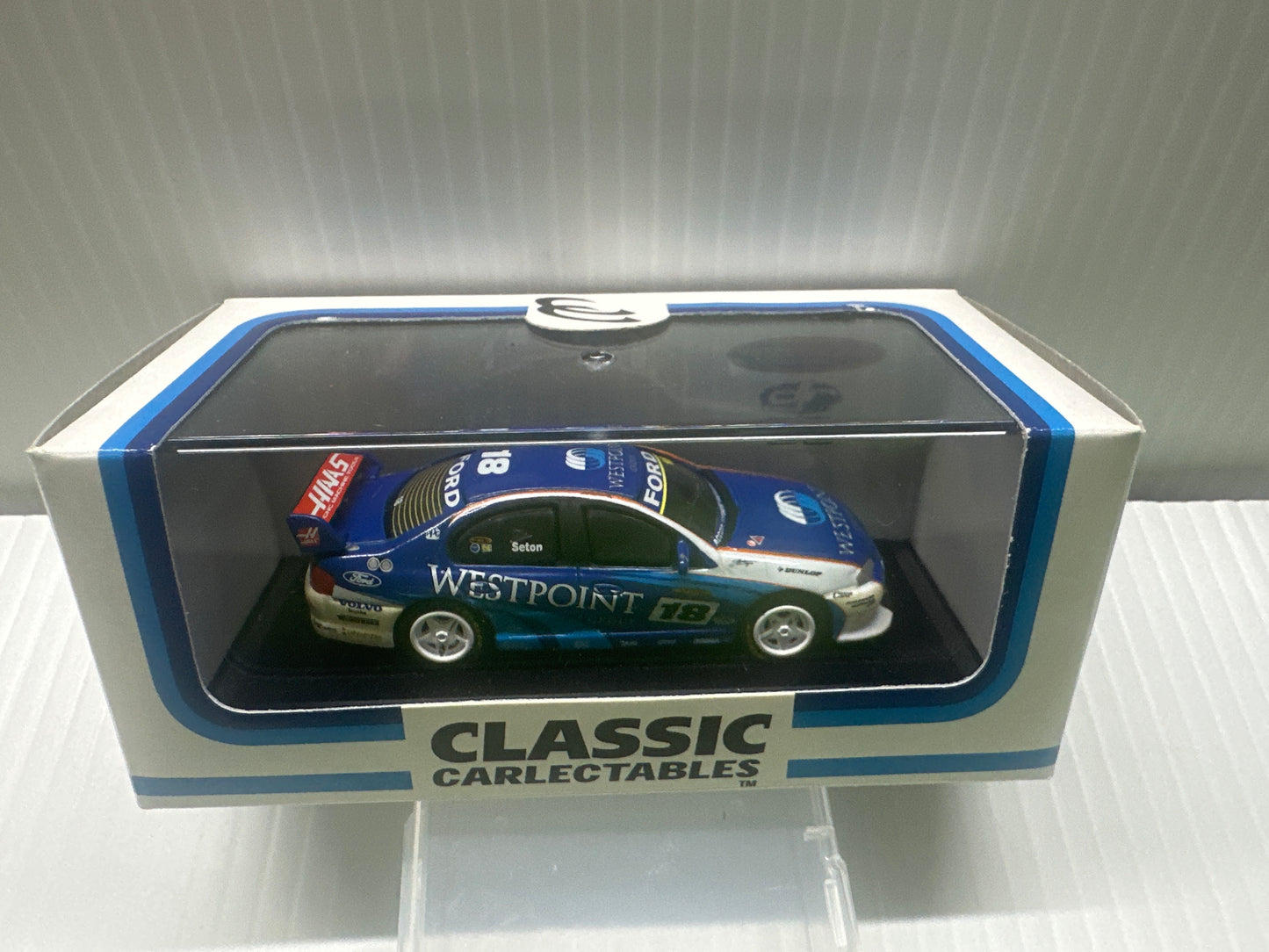 Classic carlectables 1/64 FORD FALCON BA Dick Johnson Racing SETON #18 WESTPOINT
