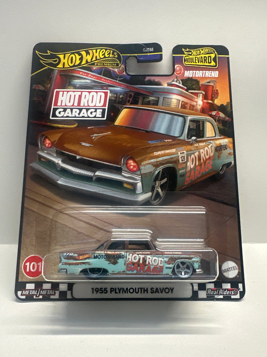 Hot Wheels Premium Boulevard 1955 PLYMOUTH SAVOY 101 hotrod garage