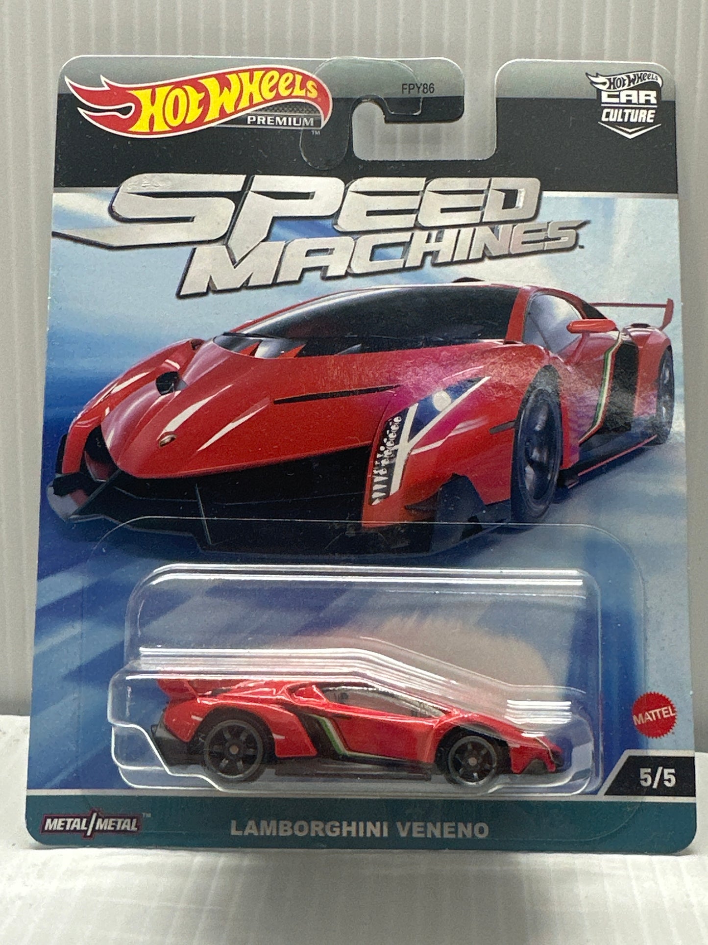 2023 Hot Wheels Premium Car Culture # Speed Machine - Lamborghini Veneno