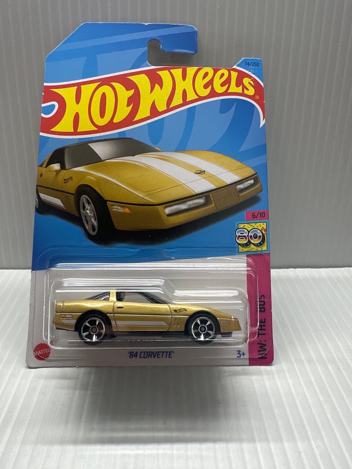HOT WHEELS Main Line 2023 - '84 Corvette #74 (HW The 80's #06/10)