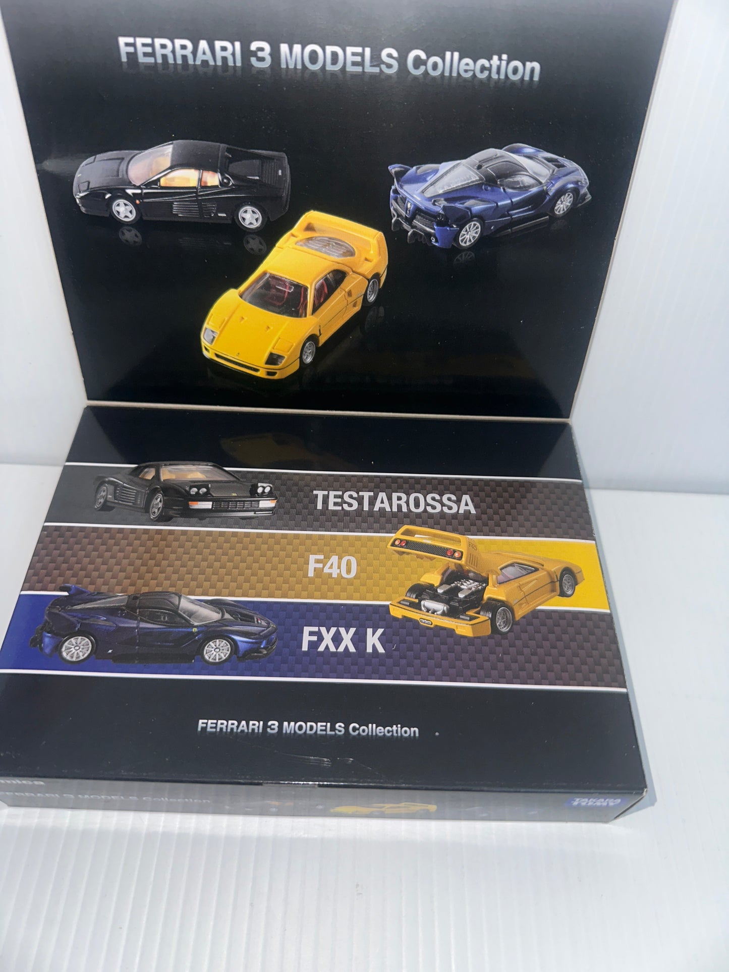 Takara Tomy / Tomica Premium FERRARI 3 MODELS Collection open/exdisplay