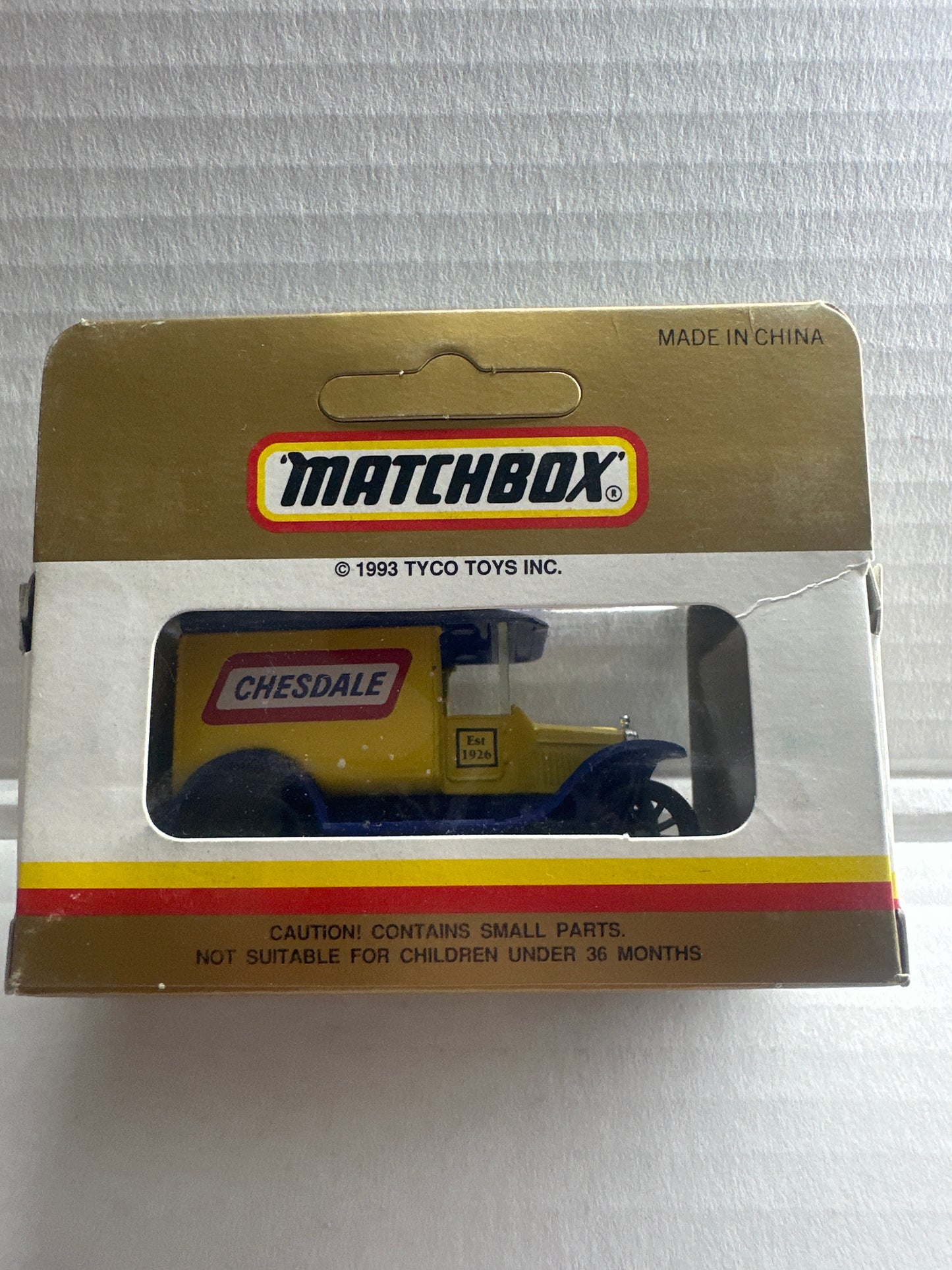 Matchbox 1921 model t ford Chesdale  original box #1