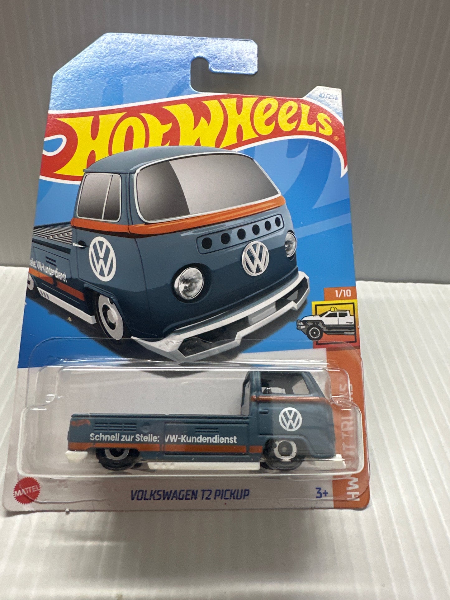 Hot Wheels 2024 Mainline VW Volkswagen T2 Pickup Diecast Truck Gunmetal Grey