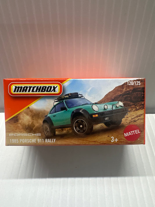 NEW MATCHBOX 2025 POWER GRAB - 1985 PORSCHE 911 RALLY - #120/125