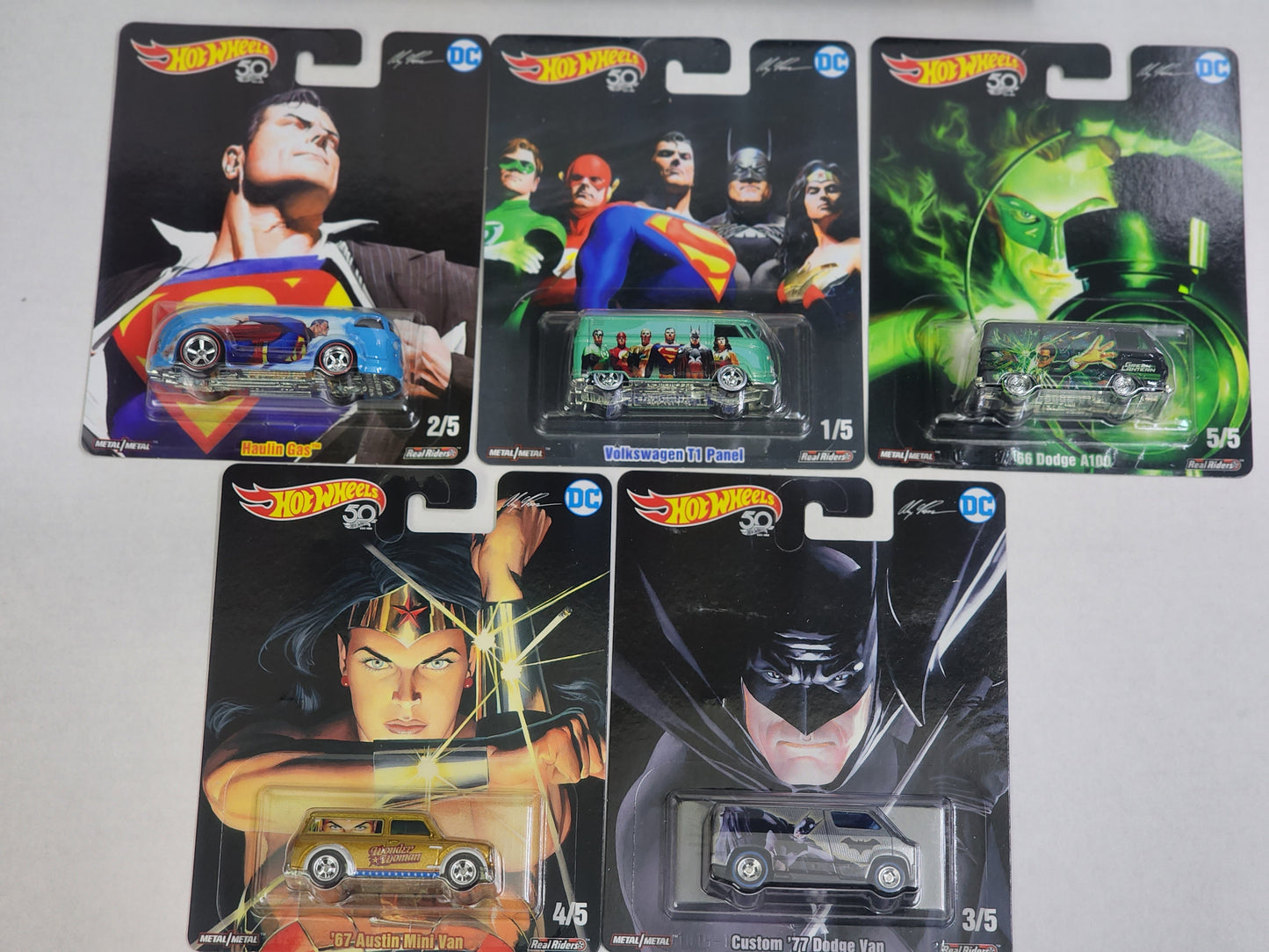 Hot wheels Premium 2018 Alex Ross Dc superheros box set