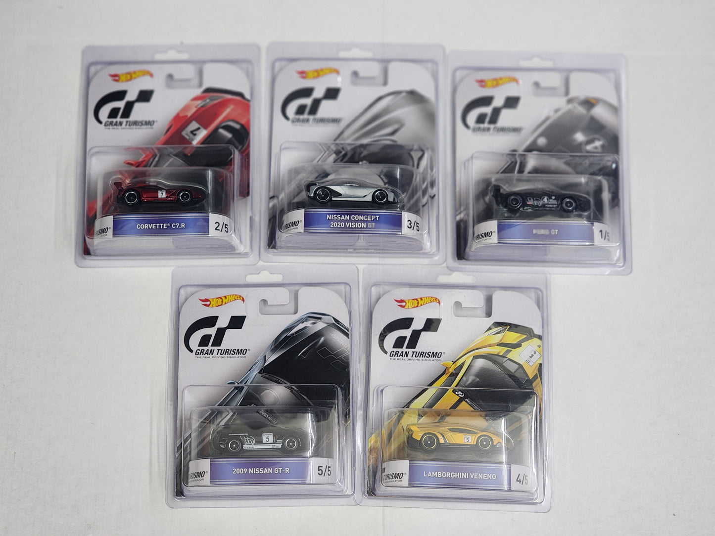 Hot Wheels Premium 2016 Gran Turismo complete set of 5