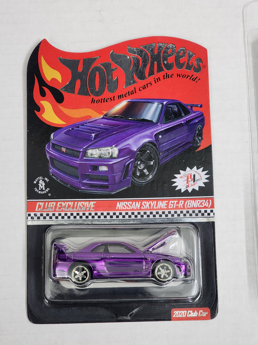 Hot wheels Rlc exclusive 2020 Nissan skyline r34 gtr patch & pin