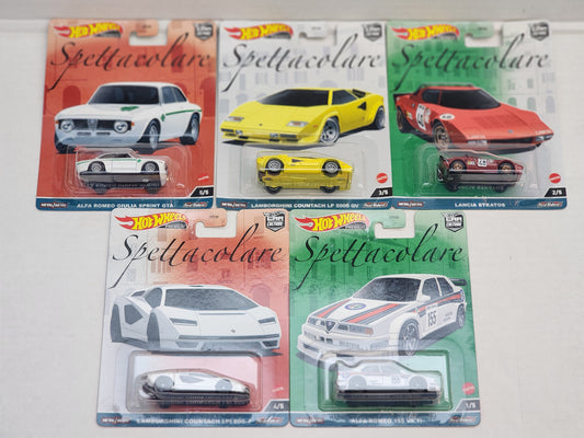 Hot wheels Premium Spettacolare complete set of 5