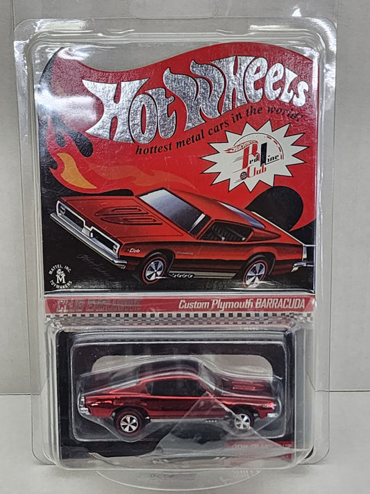 Hot wheels rlc exclusive 2011 membership Custom Plymouth Barracuda with pin