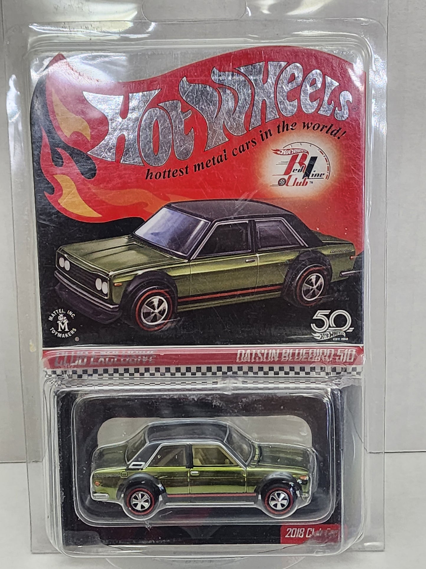 Hot wheels rlc exclusive 2018 membership Datsun bluebird 510