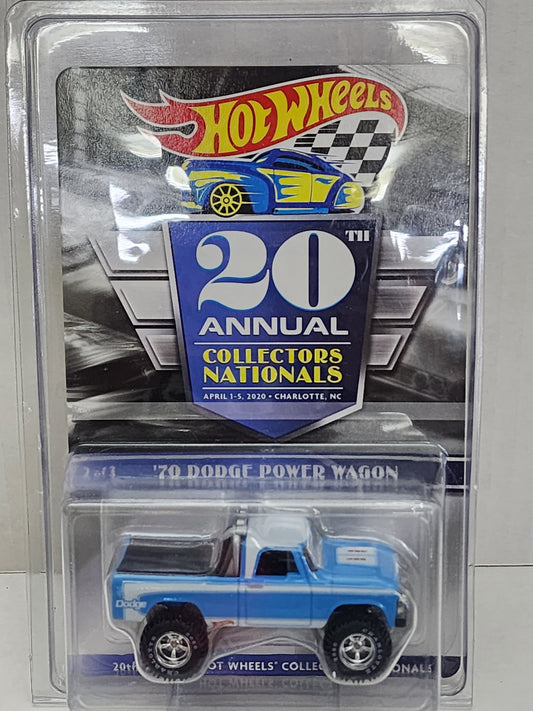 Hot wheels 2020 30th Annual collectors nationals 70 Dodge Power Wagon