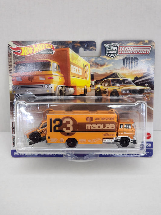 Hot wheels Team transporters No.58 Mad Mike rx3 Gt