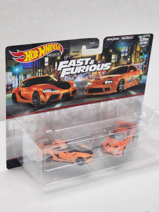 Hot wheels Premium 2 Pack fast and furious Toyota supra and GR Supra