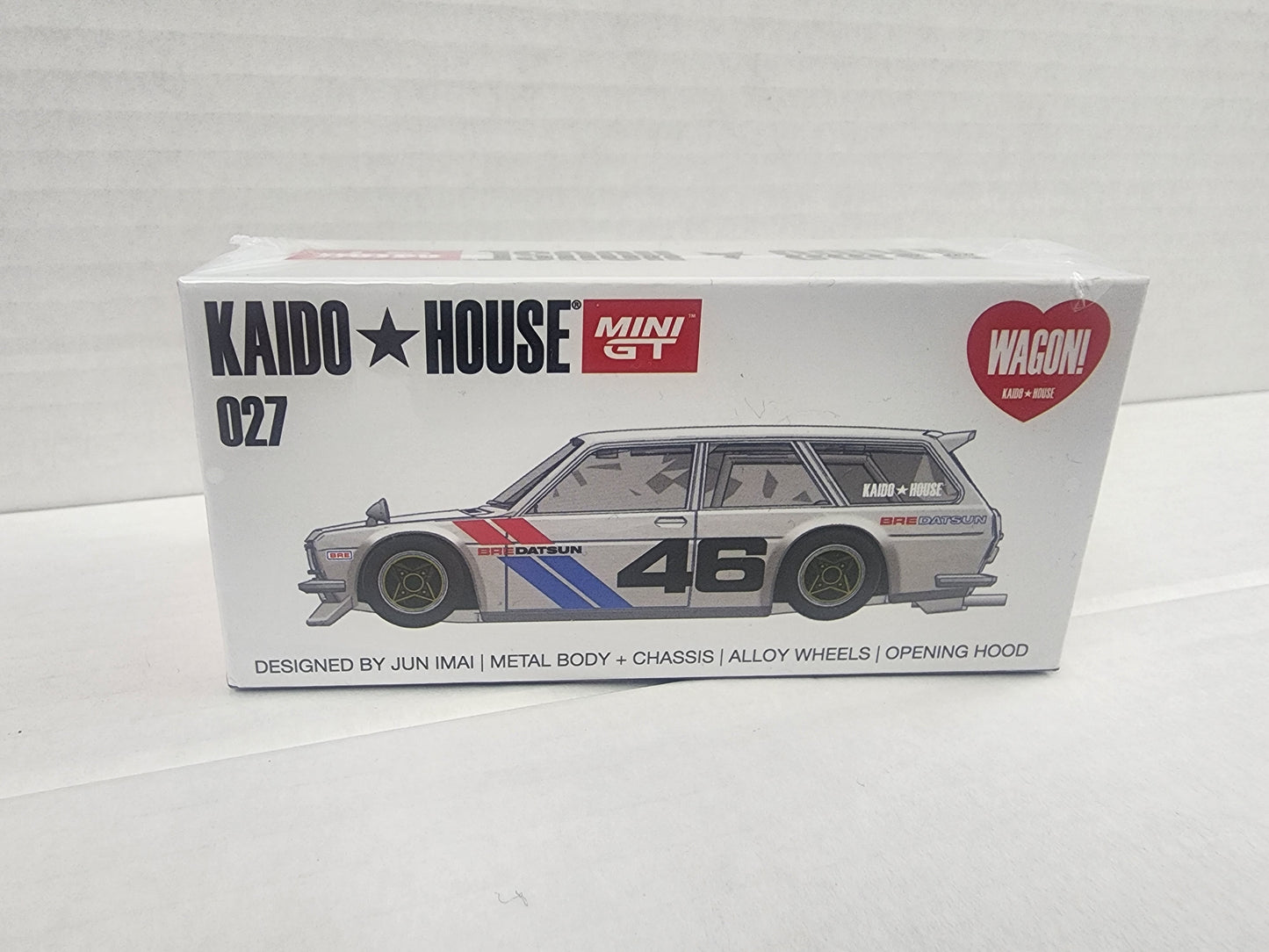 Kaidohouse Mini Gt #027 Datsun 510 Wagon Bre White