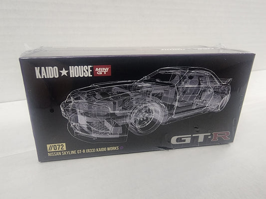 Kaidohouse Mini Gt #072 Nissan Skyline Gtr R33 Kaido Works V1 Purple