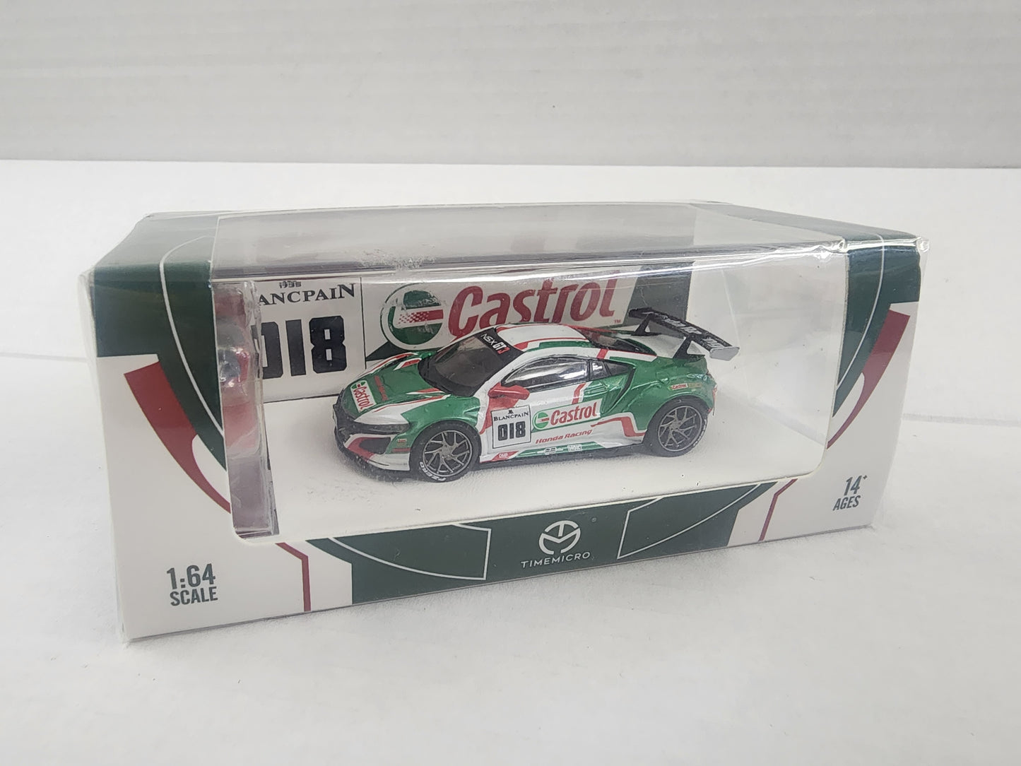 Timemicro 1/64 Honda Nsx Castrol livery with Figurine