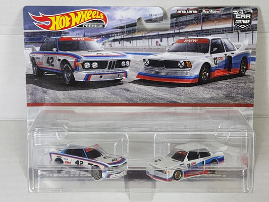 Hot Wheels Premium 1/64 2 Pack 73 Bmw 3.0 Csl Race Car BMW 320 Group 5