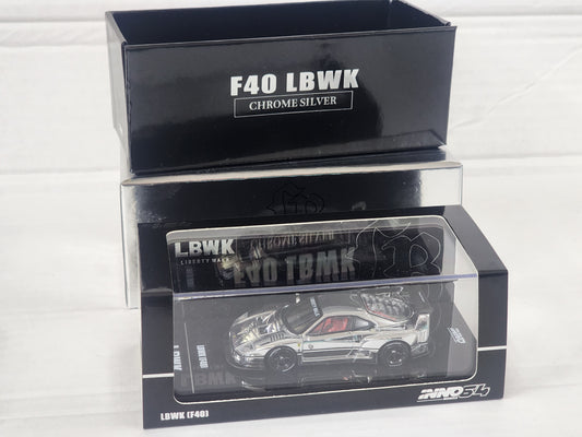 INNO64 LBWK F40 CHROME Silver China Hobby Expo 2024