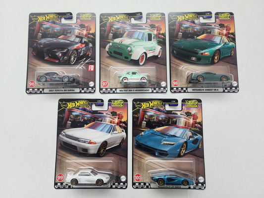 Hot wheels Premium Boulevard 96-100 complete set of 5