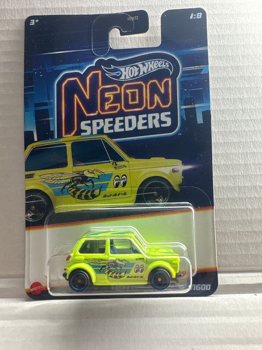 2025 Hot Wheels Neon Speeders 1/8 CUSTOM '70 HONDA N600 Yellow