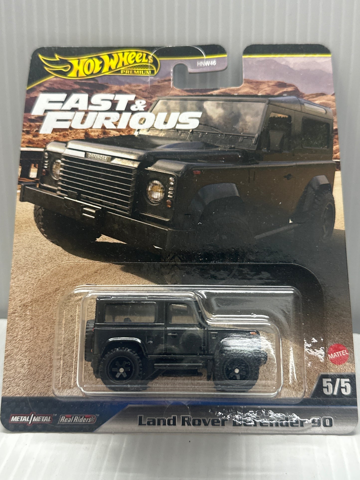 Hot Wheels Premium - 2024 Fast & Furious 5/5 Land Rover Defender 90 (BBHYP74)