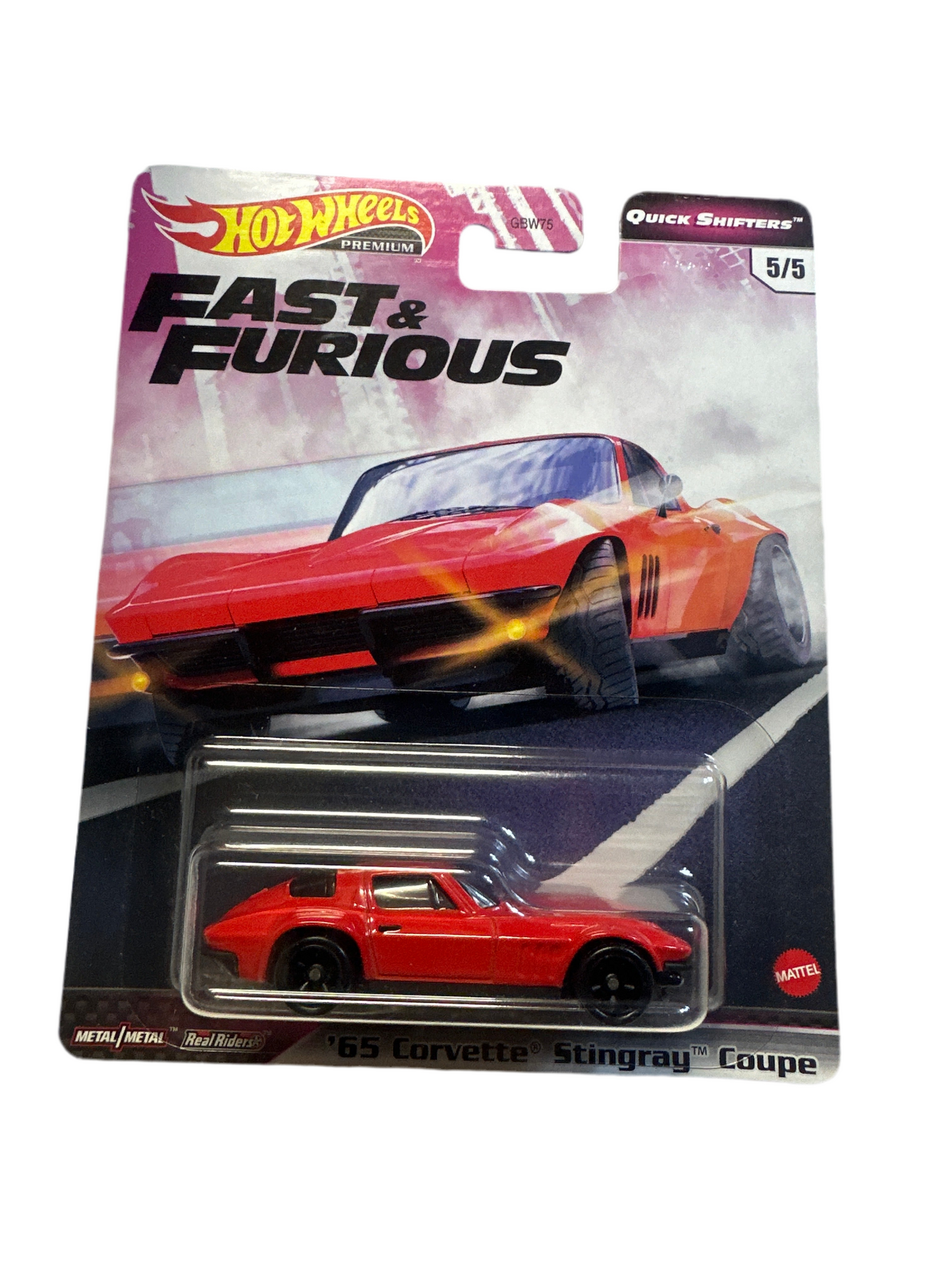 Hot Wheels Premium fast and furious 2020 Quick Shifters 5/5 - '65 Corvette Stingray Coupe GJR78