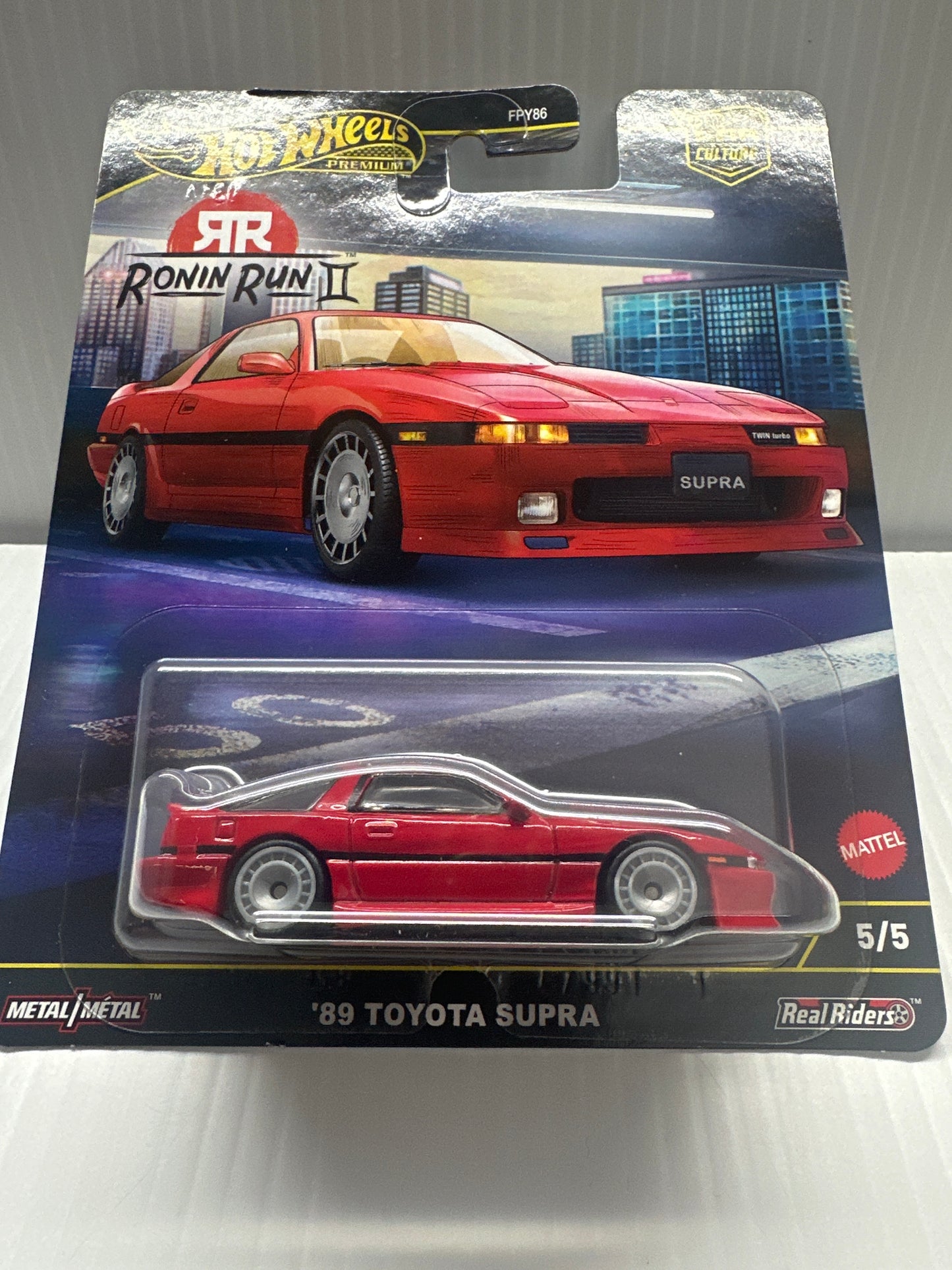 Hot Wheels 2025 Car Culture 89 Toyota Supra Ronin Run Il