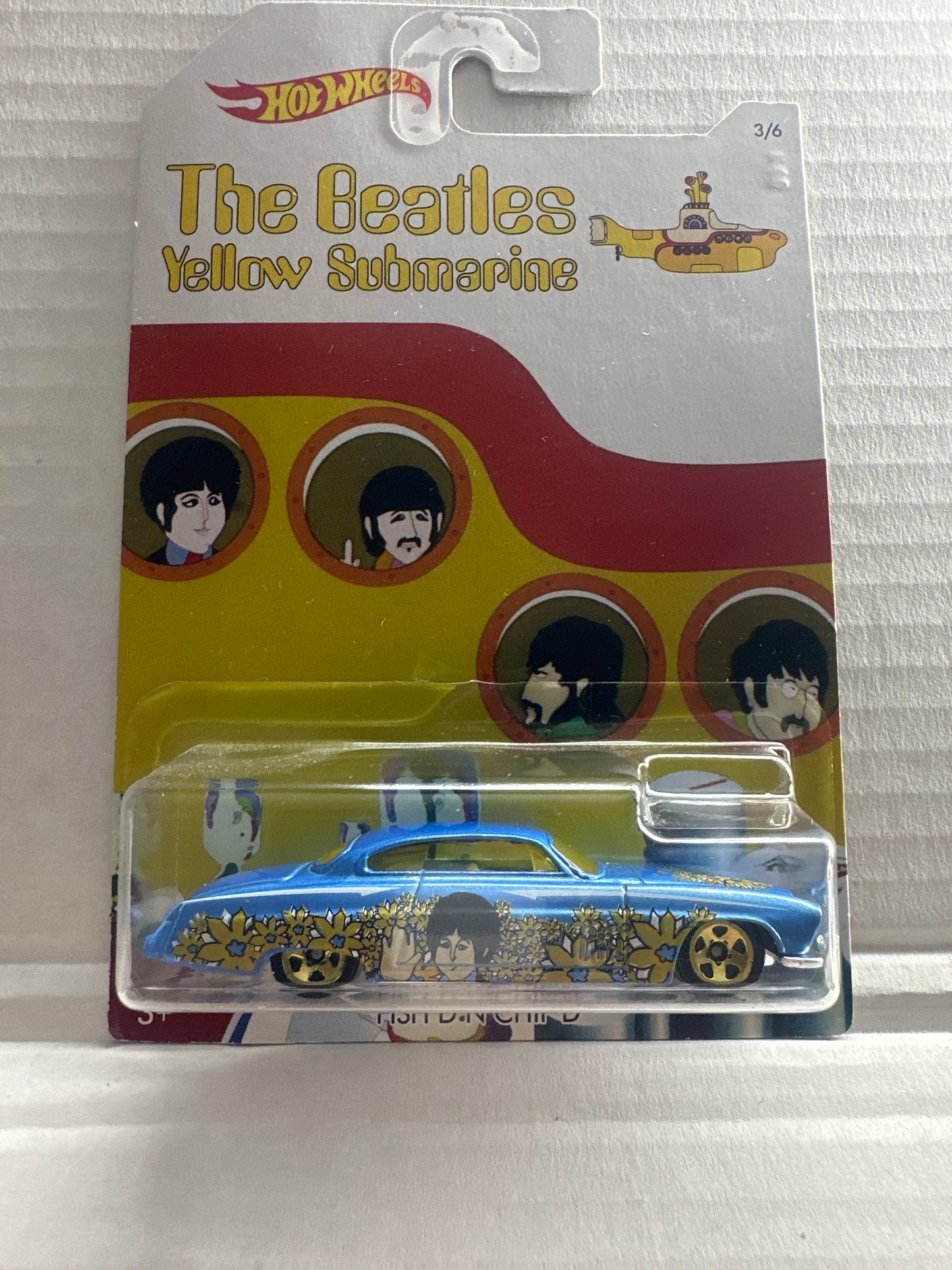 2015 Hot Wheels The Beatles Yellow Submarine-Paul McCartney 3/6 FISH'D & CHIP'D