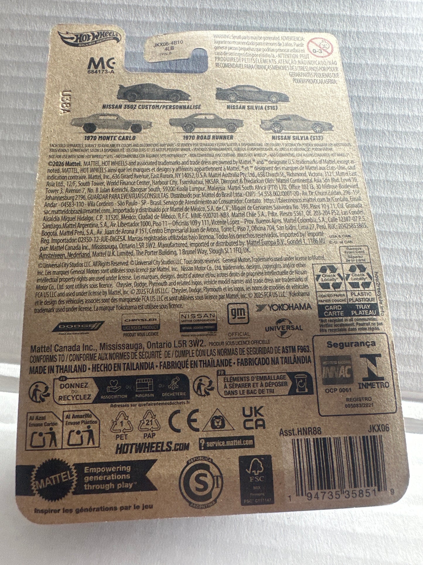 Hot Wheels Silver Series 25 yrs anniversary The Fast and Furious Tokyo Drift Nissan Silvia S15 2/5