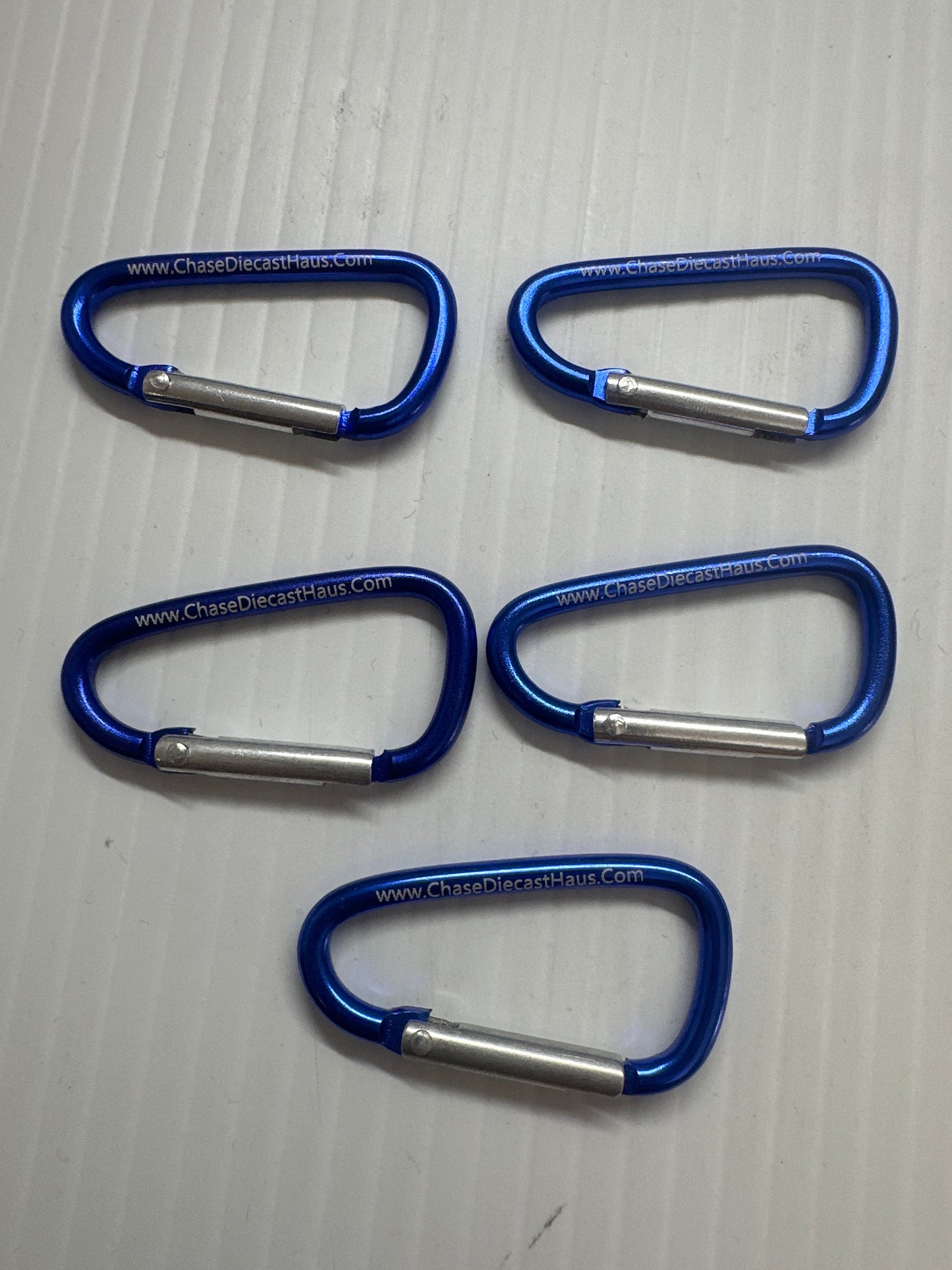 Chase Diecast Haus blue keyring clip 4cm alloy