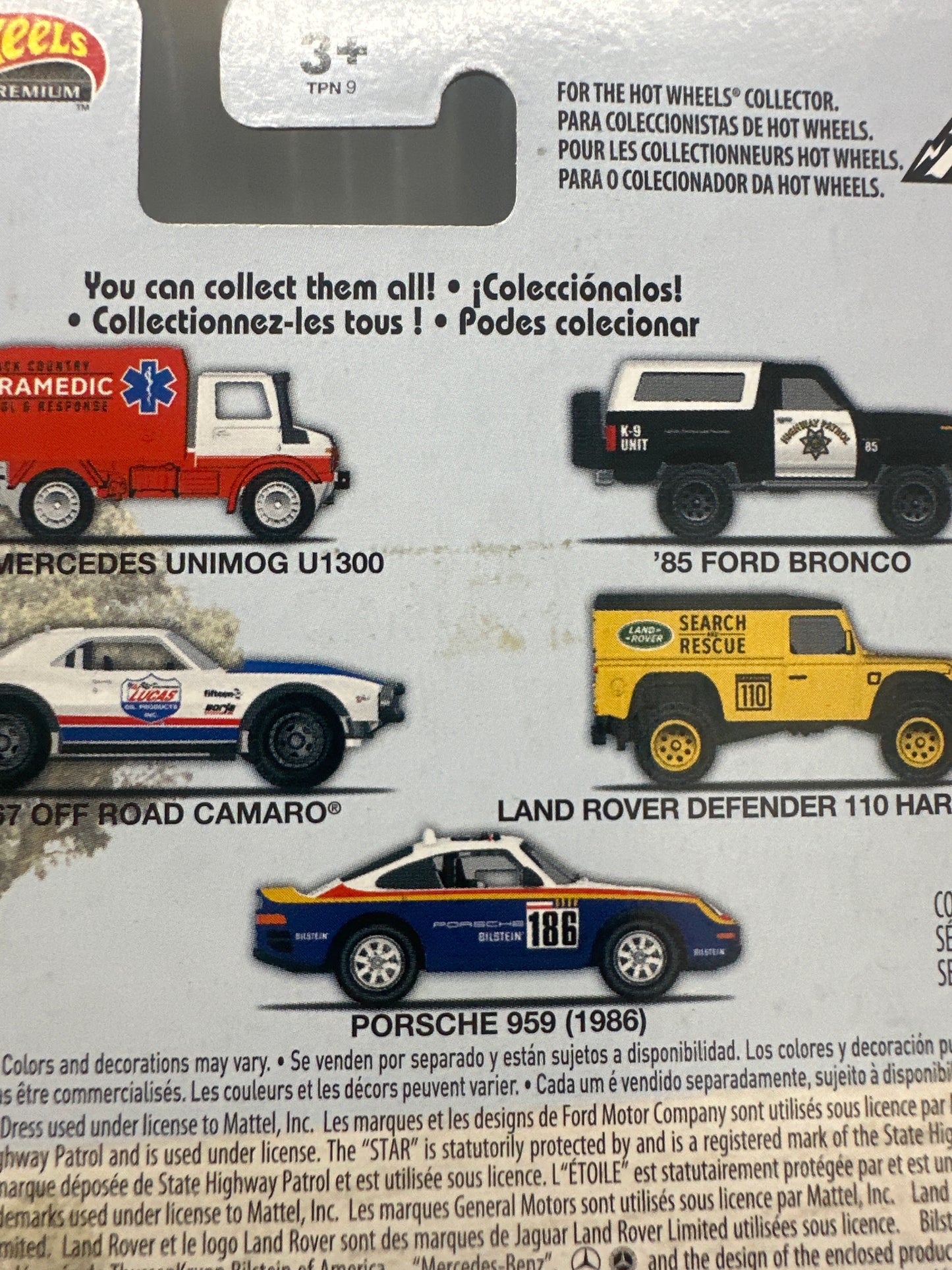 HOT WHEELS CAR CULTURE WILD TERRAIN 1967 OFF ROAD CAMARO 3/5
