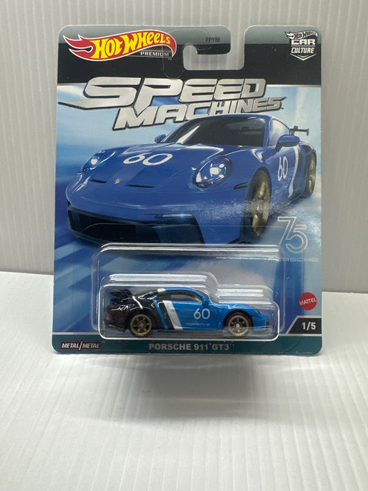 Hot Wheels 2023 Premium Car Culture Speed Machines '21 Porsche 911 GT3