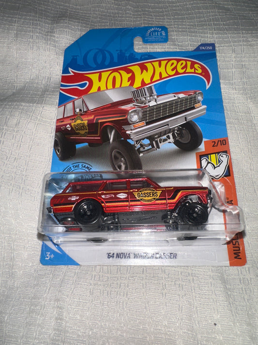 Hot Wheels '64 Nova Wagon Gasser Muscle Mania 2/10