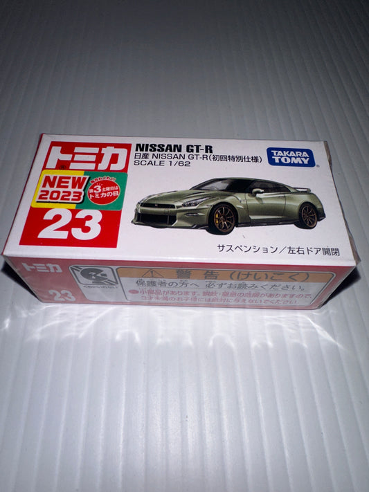 Tomica Takara Tomy Nissan skyline R35 GT-R 1.62 light green no23
