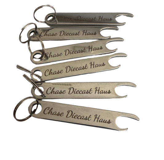 Chase Diecast Haus stainless steel small can opener keyring 6cm