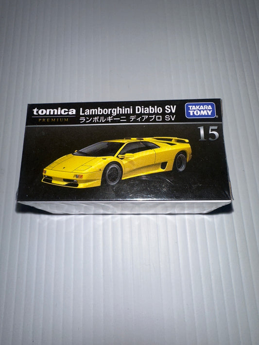 Tomica Premium Lamborghini Diabo SV 1.62 yellow new no15