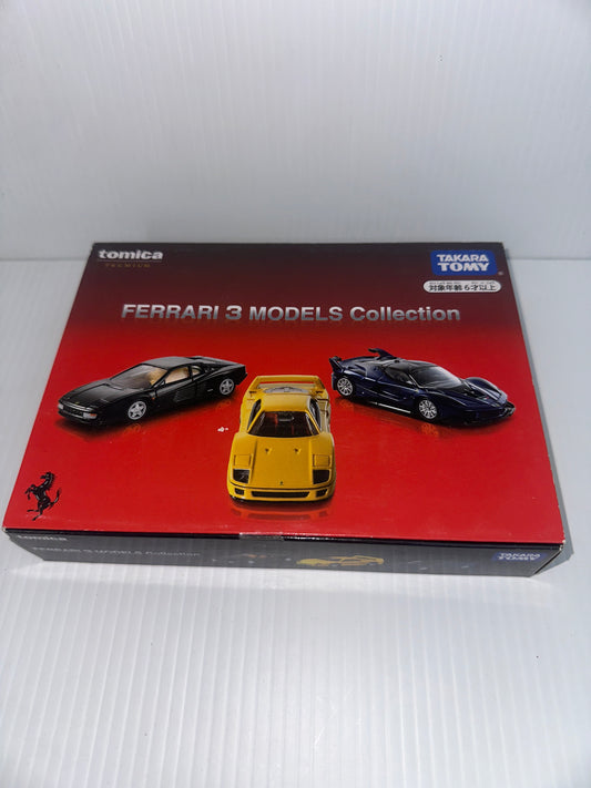 Takara Tomy / Tomica Premium FERRARI 3 MODELS Collection open/exdisplay