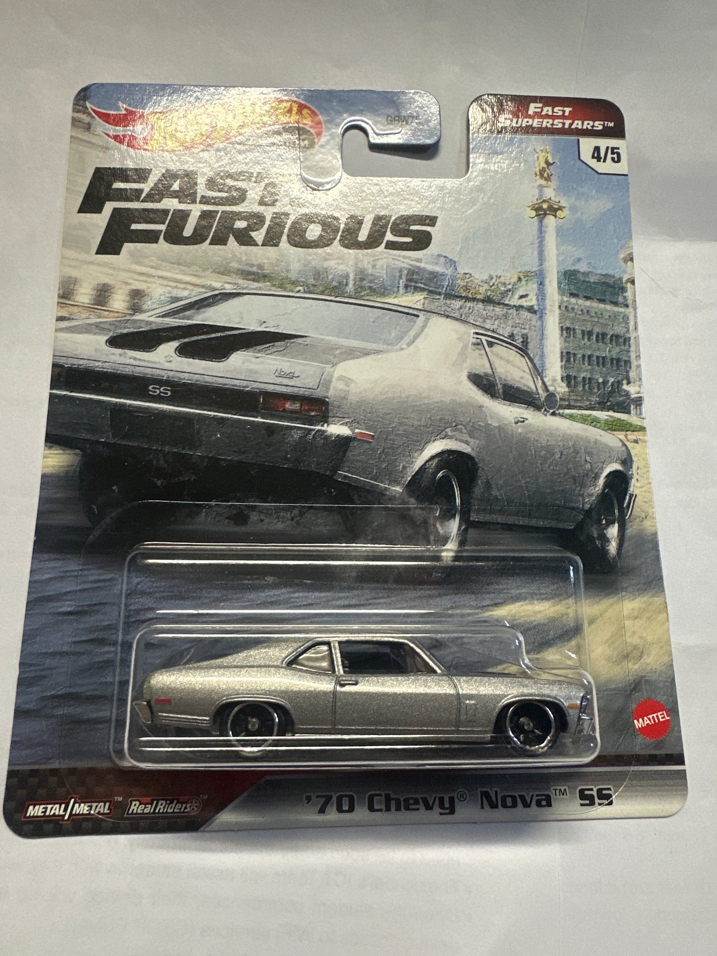 Hot Wheels Premium 2021 Fast & Furious Fast Superstars 4/5 '70 Chevy Nova SS