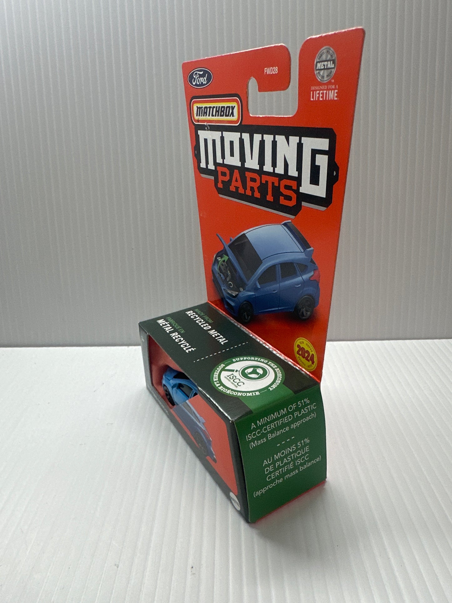 2024 Matchbox Moving Parts LIGHT BLUE 2018 FORD FOCUS RS SPORTS HATCHBACK