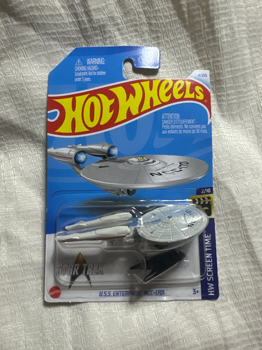 Hot Wheels Star Trek U.S.S. USS Enterprise NCC-1701 Diecast HW Screen Time